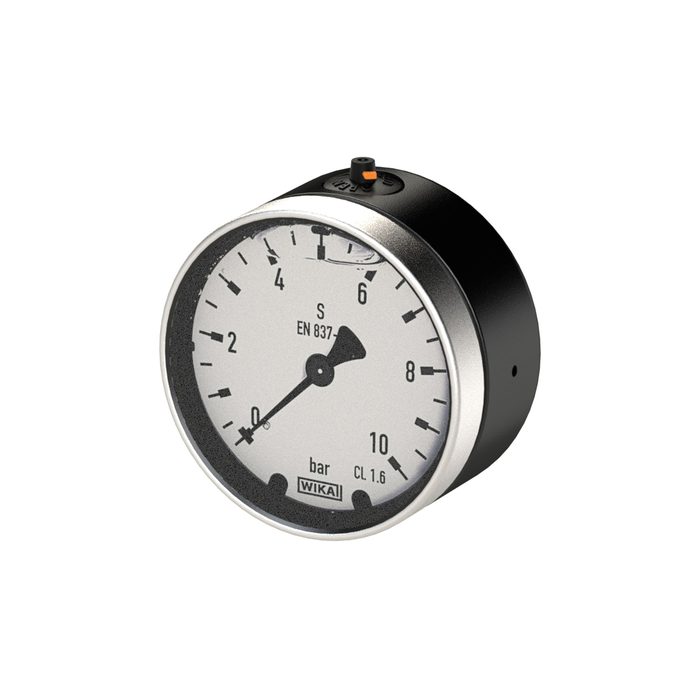 [102216] RIEGLER Glyzerinmano., Metallgeh., G 1/4 hinten zentr., 0 - 1,6 bar, Ø 63