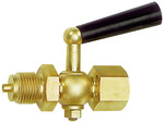 [102648] RIEGLER Block valve pressure gauge, Bushing - taps, bright brass, G 3/8