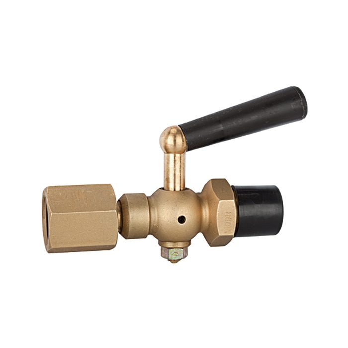 [102654] RIEGLER Block valve pressure gauge, taps - rotating bushing, G 1/2