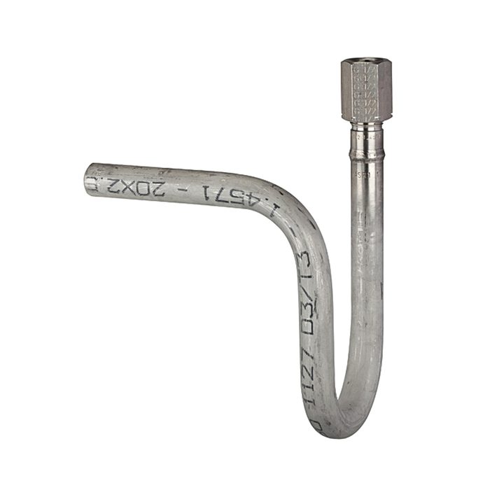 [102677] RIEGLER Syphon in U shape, welded connection, G 1/2, CrNi steel 1.4571