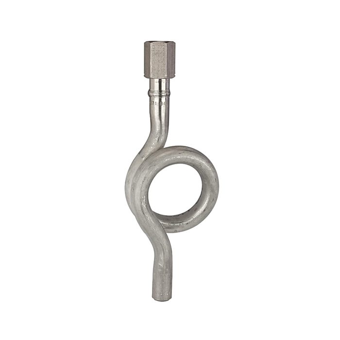 [102681] RIEGLER Syphon in circular shape, welded connection, G 1/2, CrNi steel