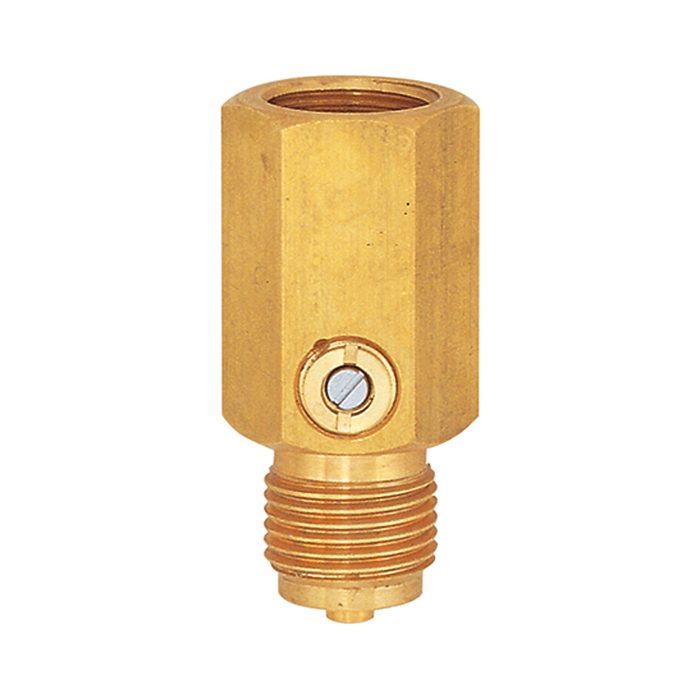[102682] RIEGLER Impact reducer for pressure gauge, G 1/2, PN 400 bar, brass