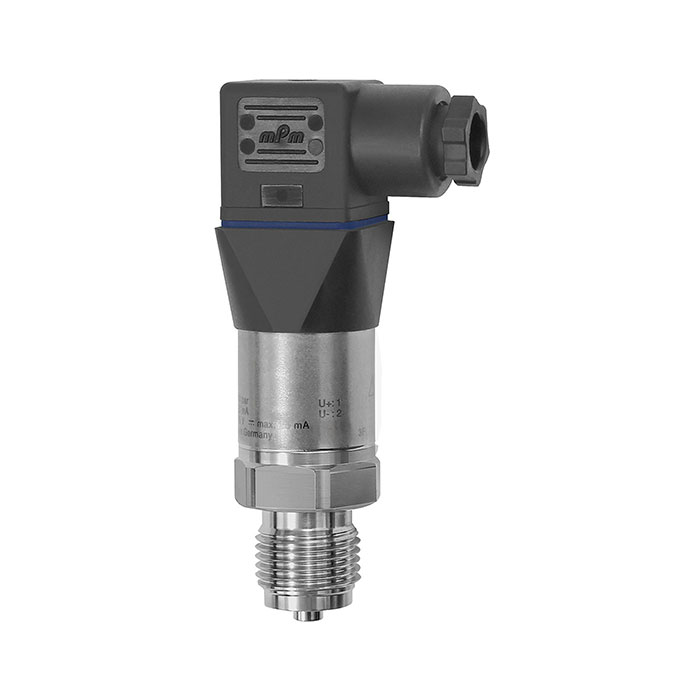 RIEGLER Electr. pressure transducer, -1 / 0 bar, G 1/2, CrNi steel 1.4571