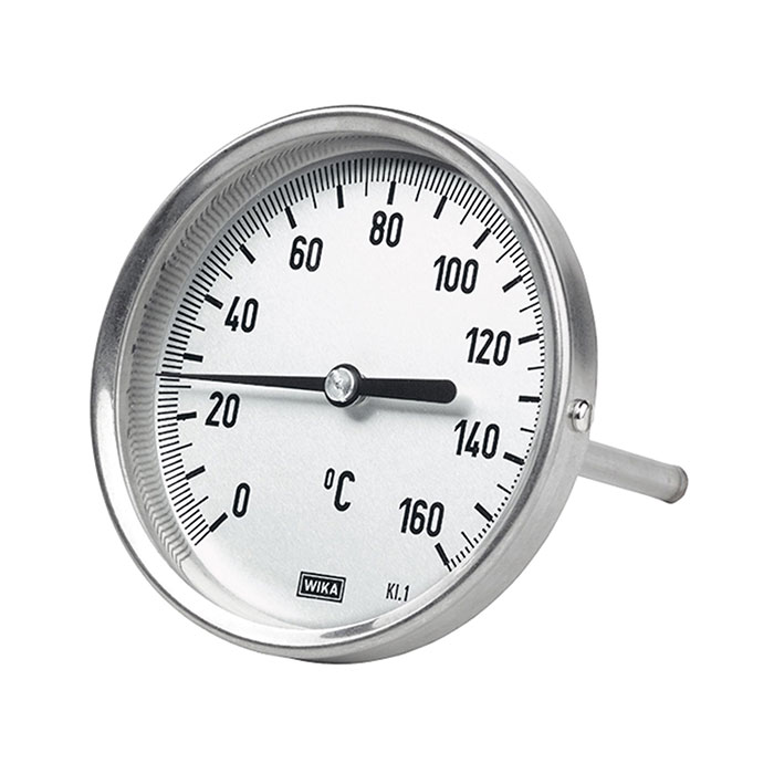 RIEGLER Bimetallthermometer, G 1/2 hinten, L=100, Ø 100, 0 °C bis 250 °C