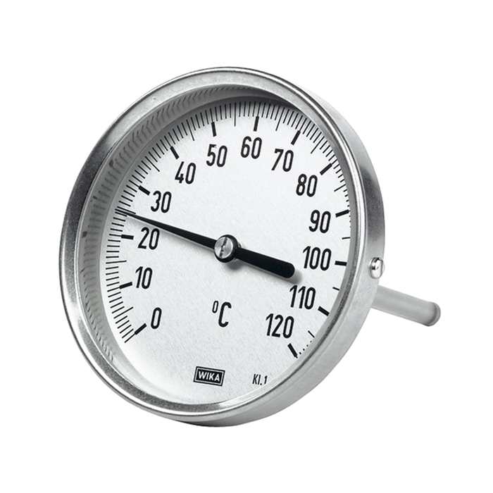 [102789] RIEGLER Bimetallthermom., hochw. Ausf., L1=100/L2=80, Ø 63, 0°C bis 120°C