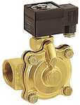 RIEGLER 2/2-Wege-MV.,MS,NC,vorg.,230 V,50-60 Hz,NBR, Rp 1, PN 0,35-9 bar