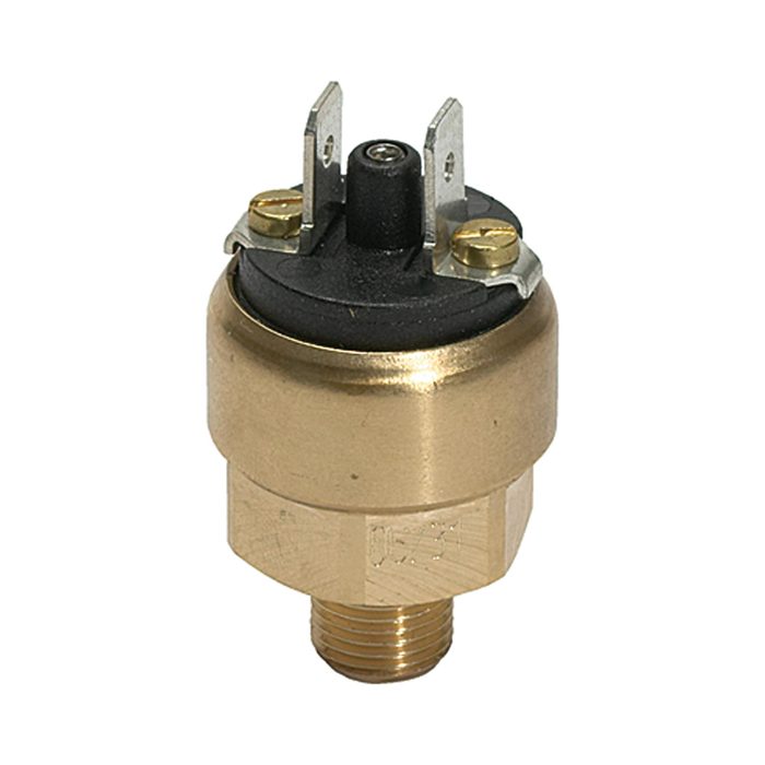 [103016] RIEGLER Pressure switch mini design, Brass, G 1/8, Setting range 1-10 bar