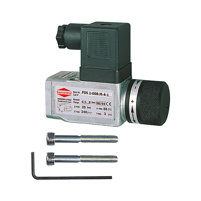 RIEGLER Pressure switch, Special die casting, G 1/4, 0.5 - 8 bar
