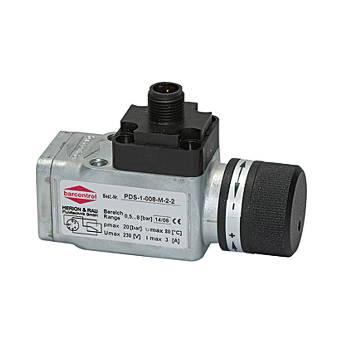 RIEGLER Pressure switch, Changeover contact, Special die cast, 0.5-8 bar
