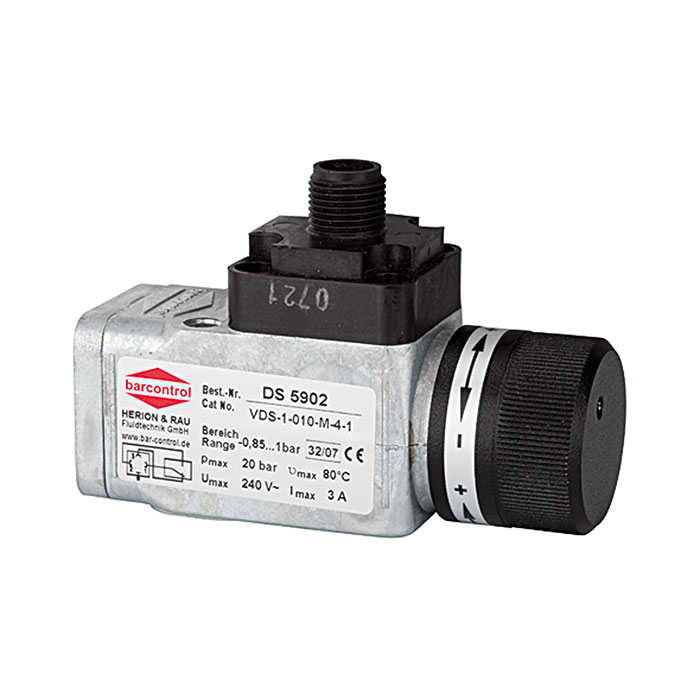RIEGLER Vacuum pressure switch, Special die casting,G 1/4,-0.85/-0.15 bar