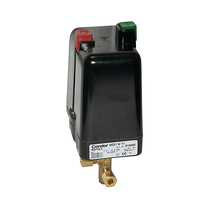 RIEGLER Kompressoren Druckschalter, m. Entlastungsven., G 1/2, 2,5-16 bar
