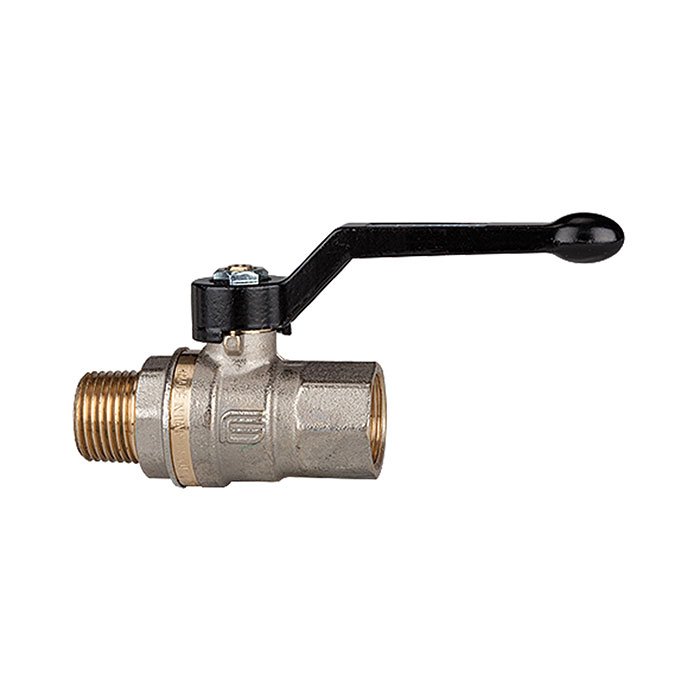 RIEGLER Ball valve long thread design, IT/ET, Rp/R 1/4