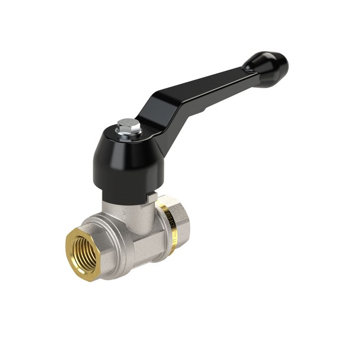 [103261] RIEGLER Ball valve heavy duty design, Manual lever, IT/IT, G 1/4