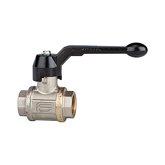 RIEGLER Ball valve heavy duty design, Manual lever, IT/IT, G 3/4