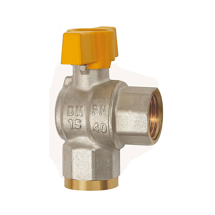 RIEGLER Rectangular ball valve, nickel-plated brass, IT/IT, Rp 1
