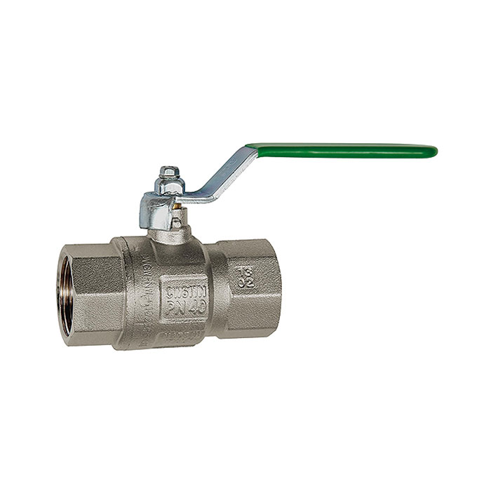 RIEGLER Potable water ball valve, Manual lever, IT/IT, Rp 1 1/2