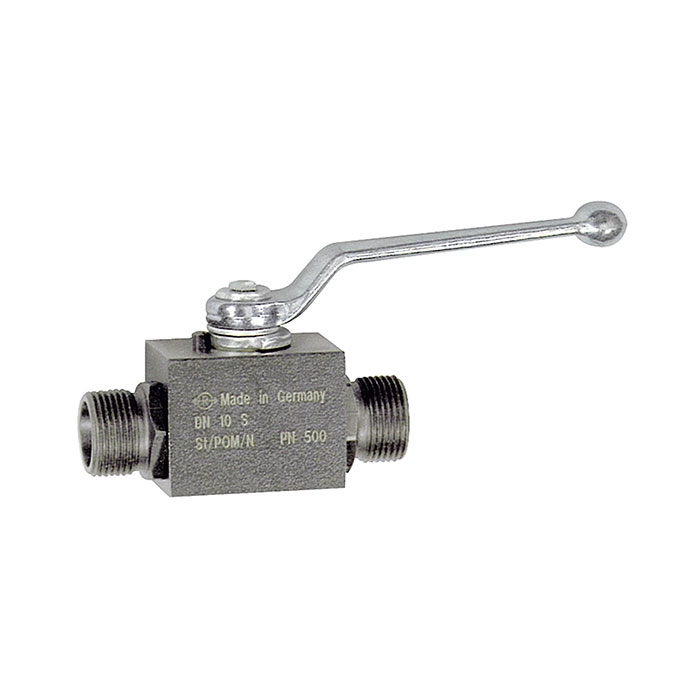 [103512] RIEGLER Ball valve, High pressure design, Heavy-duty series, M36x2