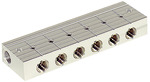 RIEGLER Distributor strip, 8 integrated ball valves, In/output G 3/8