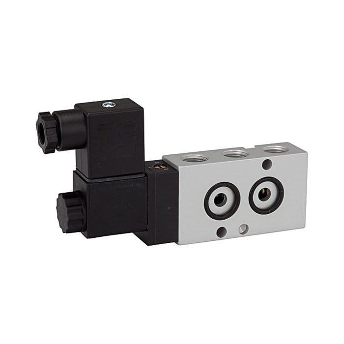 [103661] RIEGLER 5/2-Wegeventil, NAMUR, mono, Alu eloxiert, G 1/4, 230 V, 50Hz