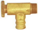RIEGLER Ablass- und Entlüftungsventil, Messing, Eckform, G 1/4