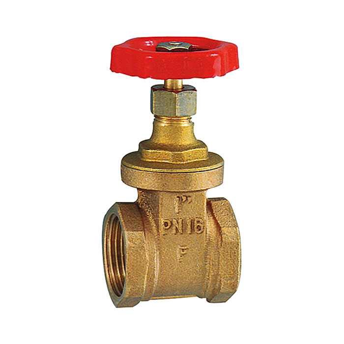 RIEGLER Muffen-Absperrschieber, ohne Spindelhub, Messing, G 1, DN 25