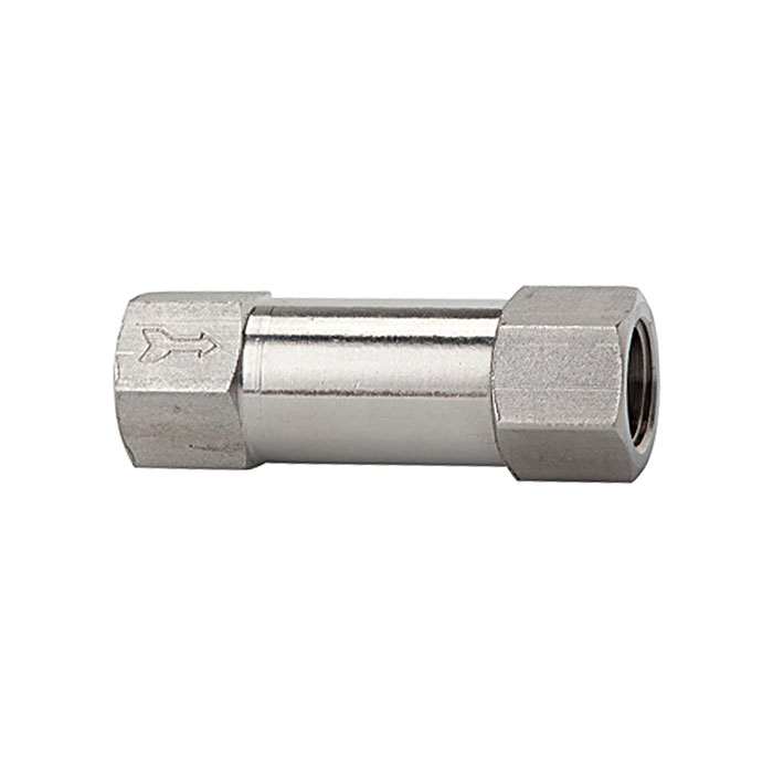 RIEGLER Rückschlagventil, Durchgangsform, ES 1.4404, G 1/8, 0,2 bar