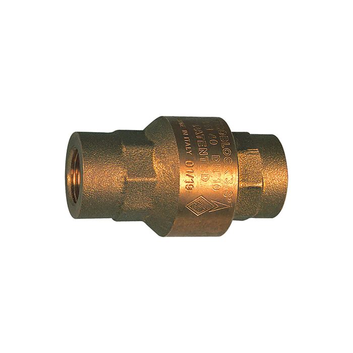 [103868] RIEGLER Check valve, Full passage, Brass, Rp 3/8, 20 - 50 mbar