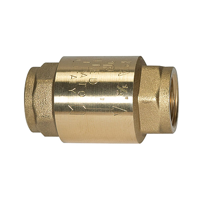 RIEGLER Rückschlagventil, voller Durchgang, Messing, G 1, 0,01 - 0,03 bar