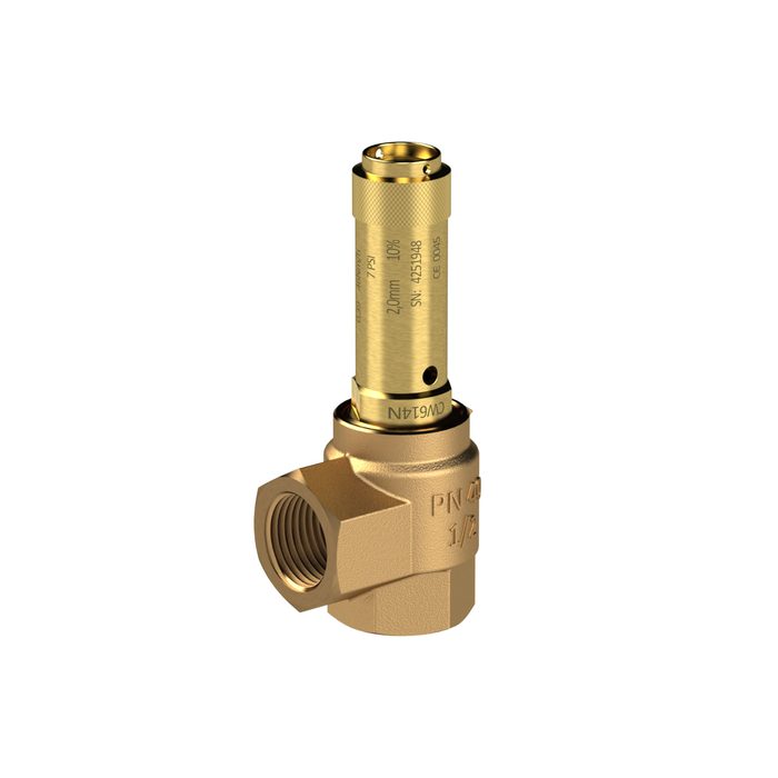 [105430] RIEGLER Eck-Sicherheitsventil, Sattdampf, G 1/2, Ansprechdruck 0,2 bar