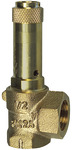 Corner safety valve, liquids, G 1 1/2, Trigger pressure 31 bar