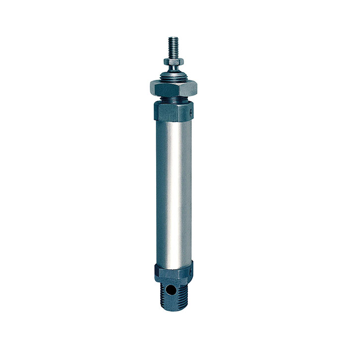 RIEGLER Rundzylinder, doppeltwirk., Magnet, Kol.-Ø25, o.D., Hub250, G 1/8