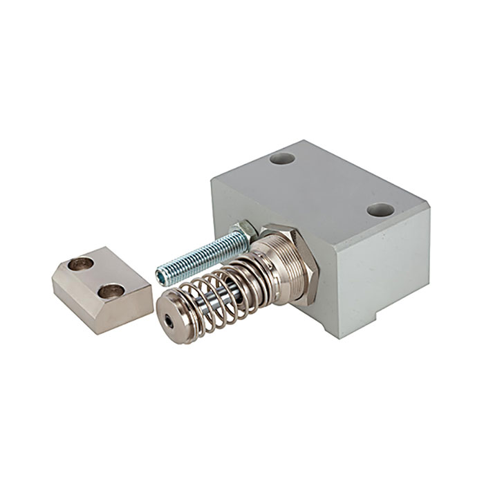 RIEGLER Adjustable end position for piston rod-free cylinder, Piston Ø 25