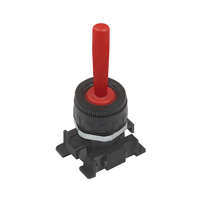 RIEGLER Manual lever, red, monostable