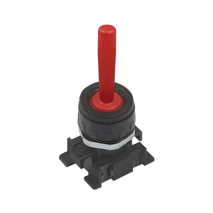 [106445] RIEGLER Handhebel, rot, monostabil