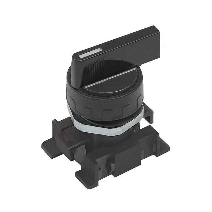 [106451] RIEGLER Long rotating lever, black, 2 positions, bistable
