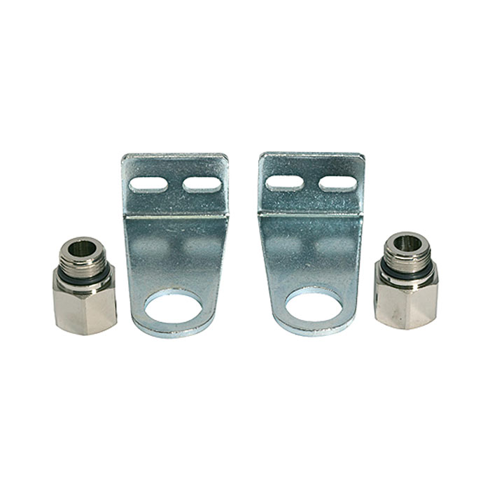 RIEGLER Mounting bracket set for way valves, Height 60 mm, G 1/4