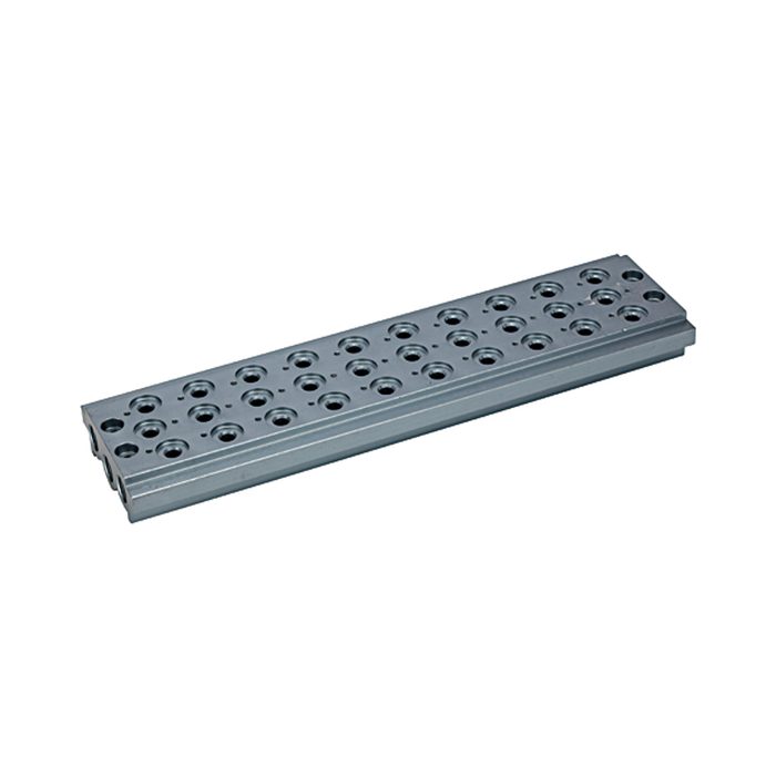 [106640] RIEGLER Mehrfach-Grundplatte für Wegeventile, 10 Ventilpositionen, G 1/4