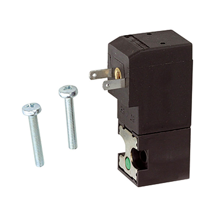 RIEGLER 3/2-Mini-Magnetventil direktgesteuert NC, 12 VDC, f.Gerätestecker