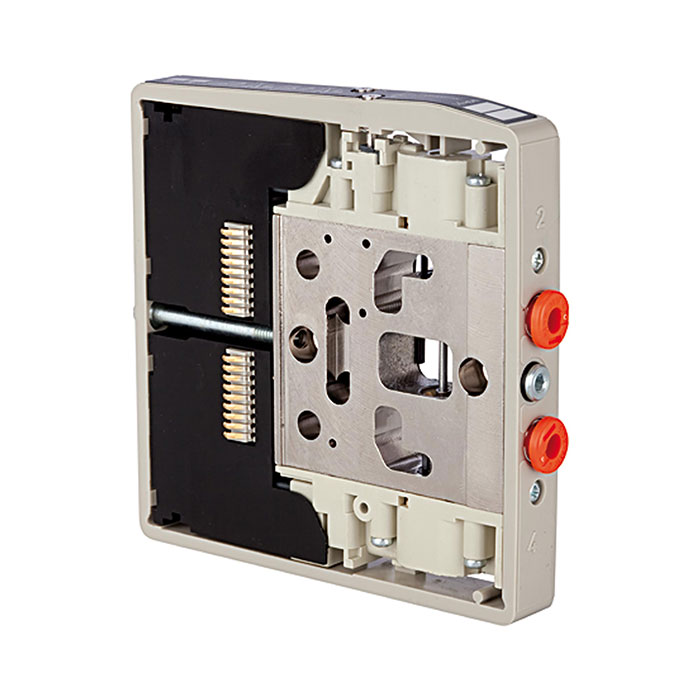 RIEGLER Ventilscheibe HDM, Anschl.4mm, 2x3/2 NC mono oder 5/3 Mitte entl.