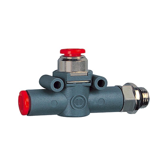 [106775] RIEGLER Quick relief valve, Contr. venting, G3/8 (outlet), hose 8 (inlet)