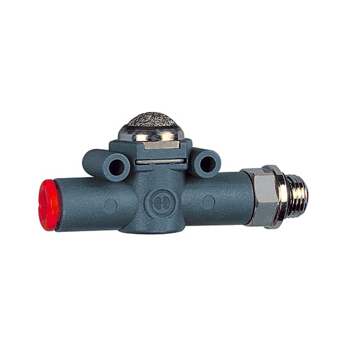 [106776] RIEGLER Quick relief valve »lineonline«, silencer, M5, for hose Ø 4 mm