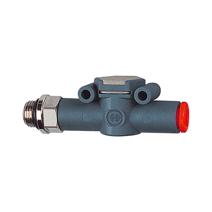 RIEGLER Check valve, Thread (inlet) - hose (outlet), M5, hose 4