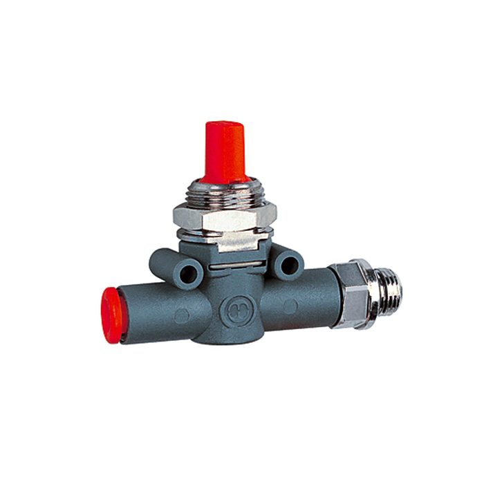[106842] RIEGLER Blocking valve, Hose (inlet) - thread (outlet), G 3/8, hose 8