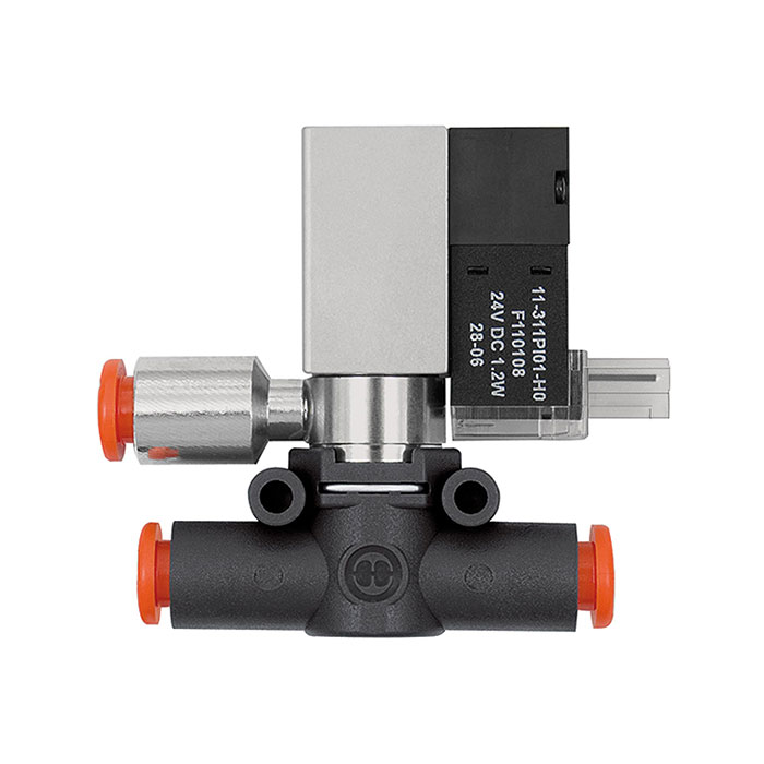 RIEGLER 3/2-way solenoid valve »lineonline«, Controlled venting NC hose 6