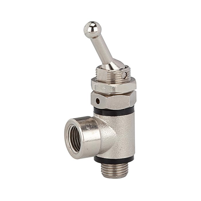 [107027] RIEGLER 3/2-way toggle lever valve, Hose side, screw connection, G 1/4