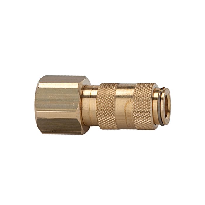 [107072] RIEGLER Schnellverschlusskupplung NW 2,7, Messing blank, G 1/8 IG