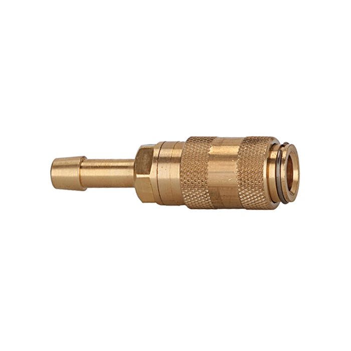 [107073] RIEGLER Quick-connect coupling I.D. 2.7, bright brass, Sleeve I.D. 3
