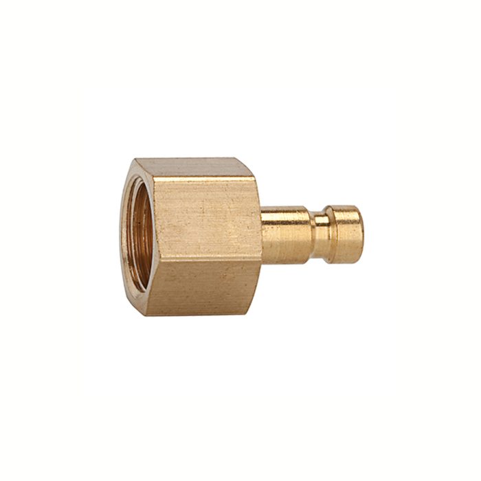[107085] RIEGLER Nipple for couplings I.D. 2.7, bright brass, M5 IT, AF 7