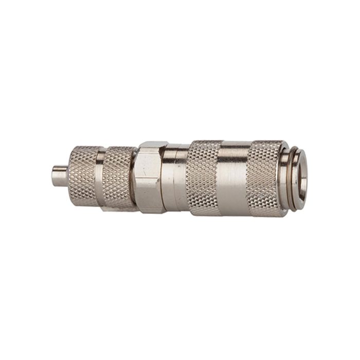 [107093] RIEGLER Quick-connect coupling I.D. 2.7, nickel-plated brass, Hose 4x3