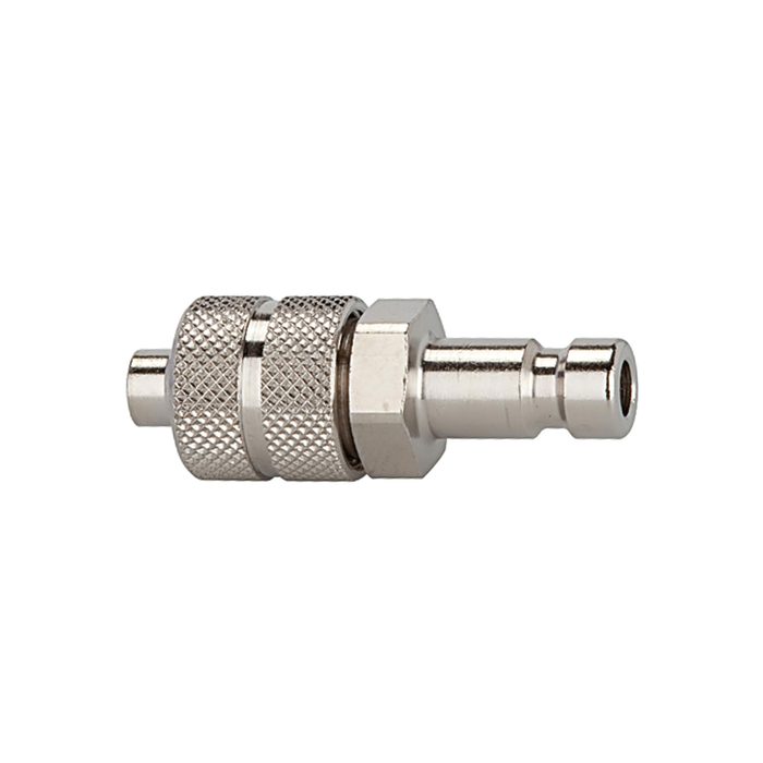 [107101] RIEGLER Nippel für Kupplungen NW 2,7, Messing vern., für Schlauch 6x4